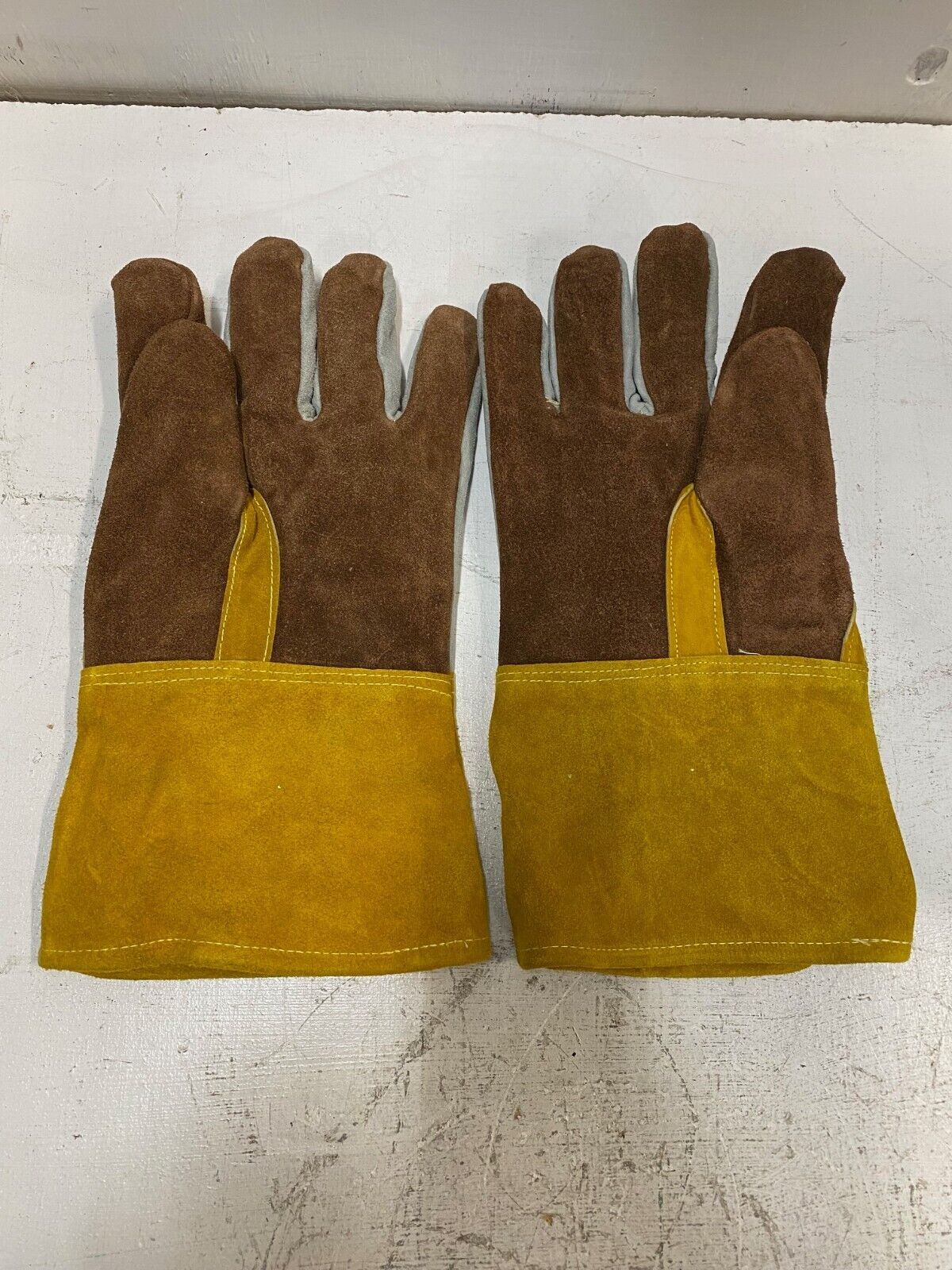 5 Pairs of Cowhide 48583 XL Welding Work Gloves 13" L 6" W