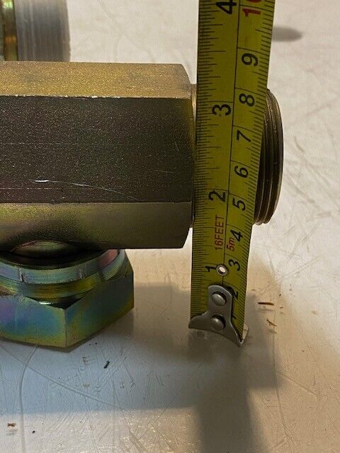 6 Quantity of 90 Degree Female to Male Fittings 3-1/2" L 42mm Thread 32mm ID