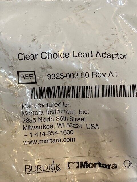 Pack of 10 Mortara Clear Choice Lead Adaptors 9325-003-50