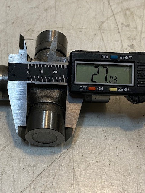 2 Quantity of Universal Joints 3-5/8" Wide 27mm Ends (2 Quantity)