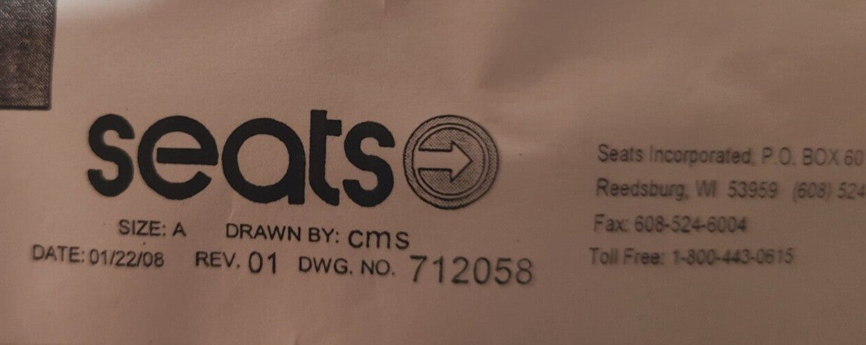 Seats For Freightliner Ezyrider Mounting Bracket & Tether Belt Kit 712058