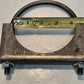 6 Quantity of 4" Exhaust Clamps 3/8" Threaded Ends 0.9lbs Each (6 Quantity)