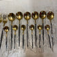 Jieyang Yigang Industry & Trade Co 24 pcs Black & Gold Silverware