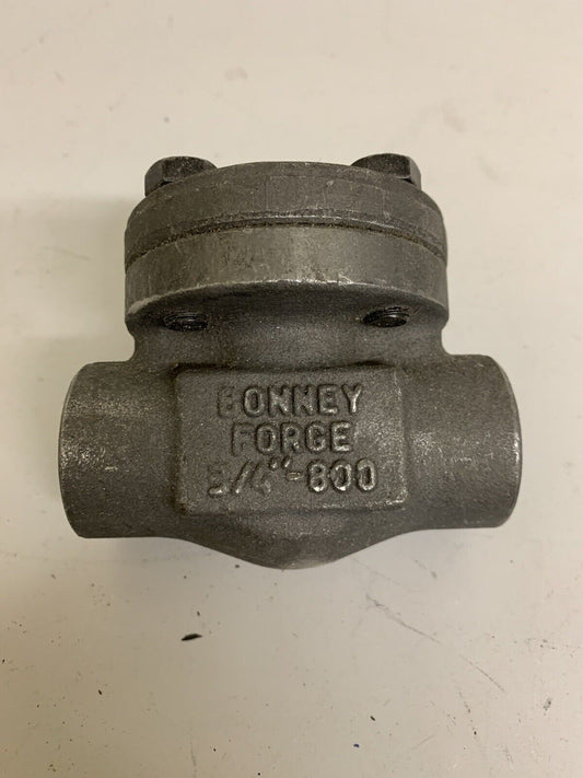 BONNEY FORGE HL41+SL 3/4" 800 A105N Piston Check Valve Thread End Bellows Sealed