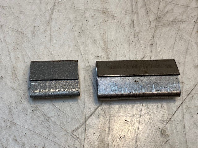 10x10x10.5" Box of 35lbs of Steel Strapping Open Snap-On Seals Multiple Sizes