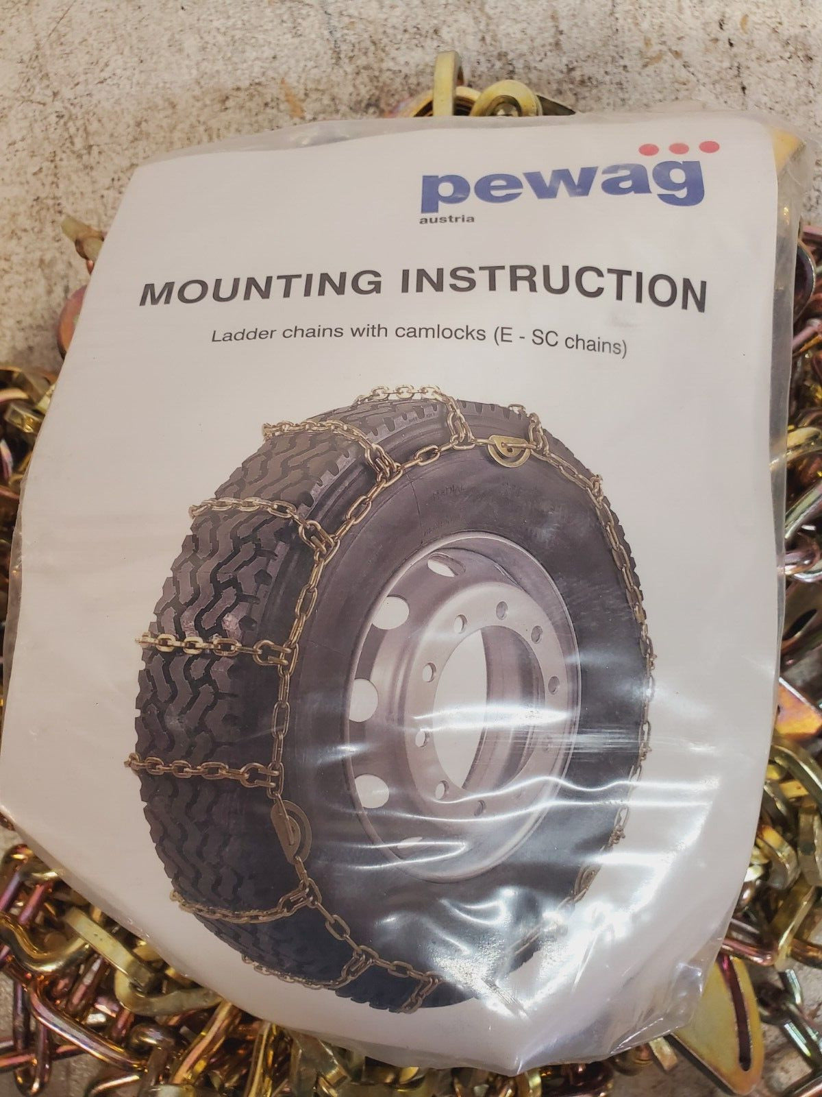 2 Quantity of Pewag Ladder Chains with Camlocks E2219 | E-SC  (2 Qty)