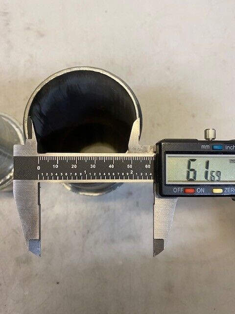 6 Quantity of 7" Plated-Steel Threaded Combination Nipples 7" H 58mm W (6 Qty)