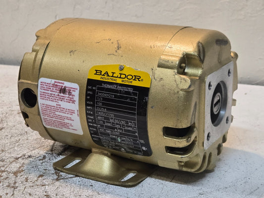 Baldor Pump Motor 34G040Y219 | 1/3 HP | 100 V | Frame 48YZ | 40 C | W0508251407