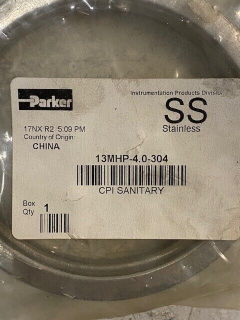 Parker Bolted Clamp 4 in Tube Sz 304 SS 13MHP-4.0-304 CPI Sanitary 17NXR2 China