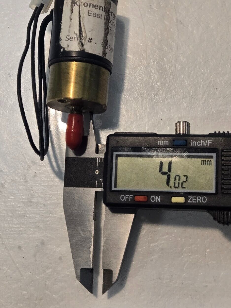 Kronenberger Mfg Solenoid FP101 | Serial 68591| 5" Long 14mm Hex Shaft