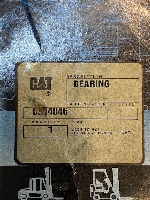 Caterpillar CAT Bearing 0314046 | MG309DDB | 44mm Bore