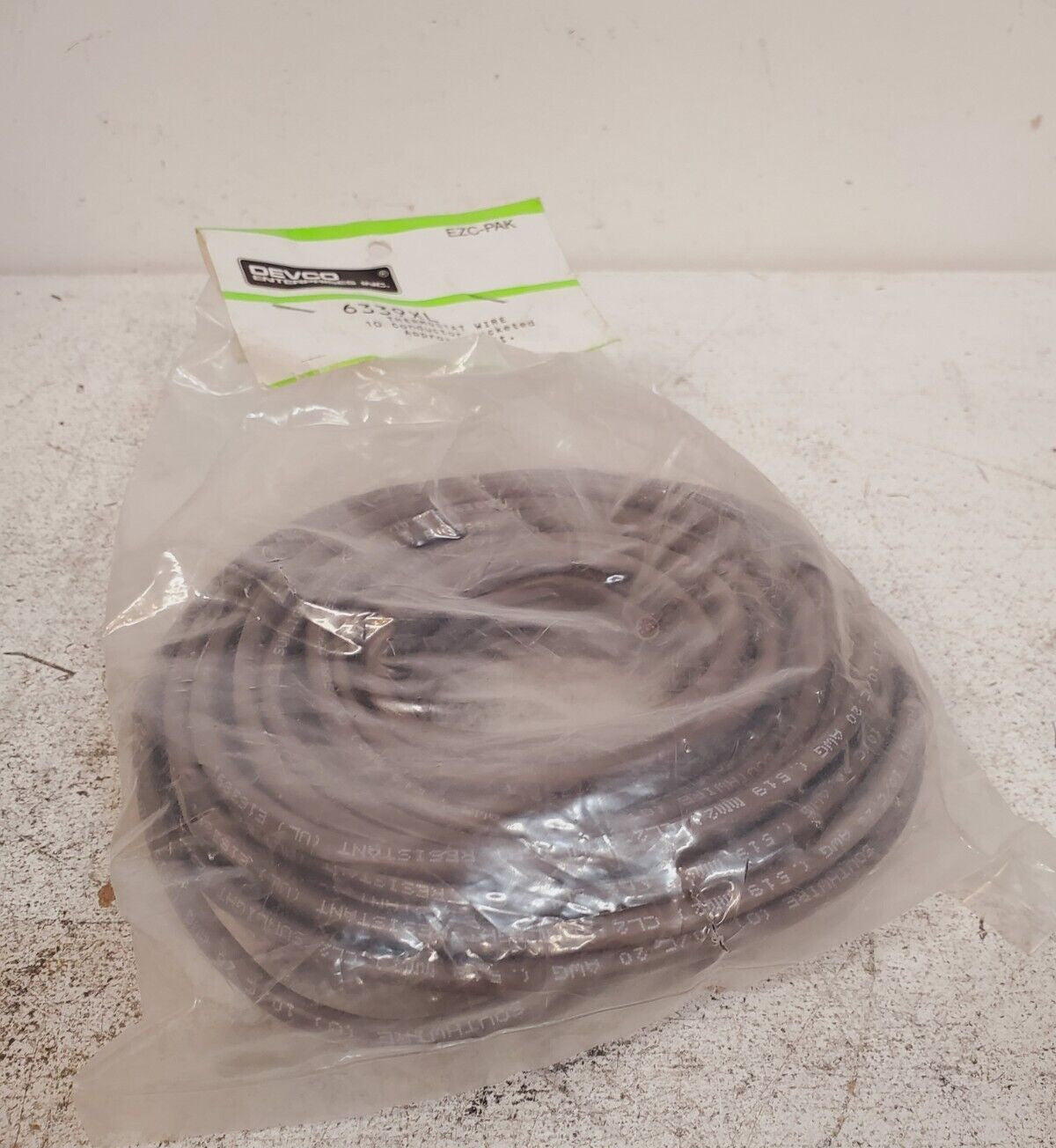 Devco Thermostat Wire 10 Conductor Jacketed Approx 40 Ft  6339XL EZC-PAK