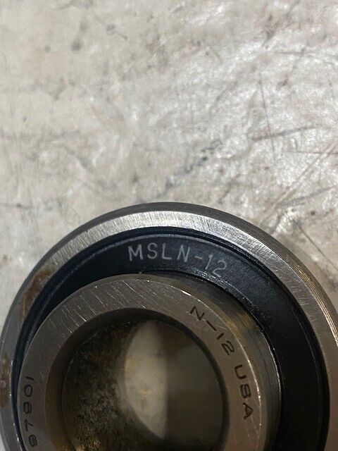 6 Qty of PAT 3797901 N-12 USA MSLN-12 Insert Bearings (6 Quantity)