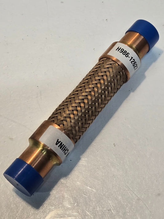 Bronze Hose and Braid H986-12627 | 7" Long with 1" Copper Sweat Ends