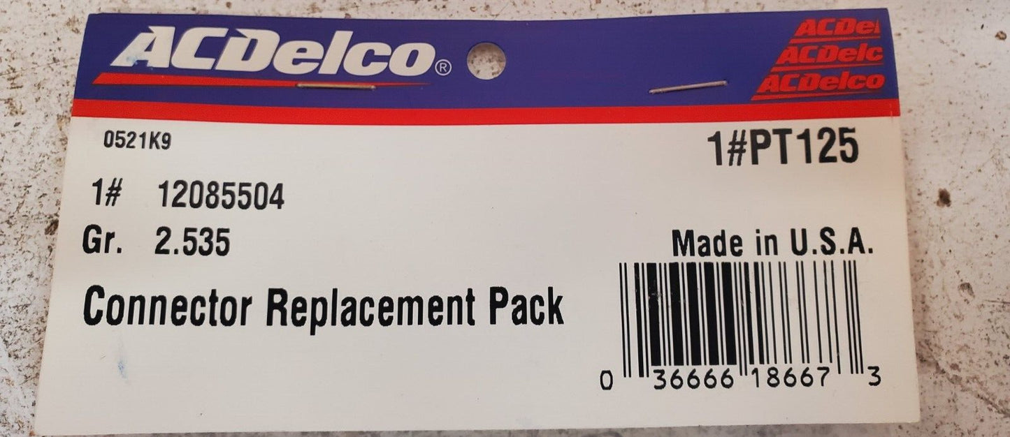 6 Quantity of ACDelco Connectors Replacement Pack PT125 | 12085504 (6 Qty)