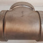 Stainless Steel T-Shaped Tee 3 Way Pipe Coupling 6.5" Diameter x 10" Width