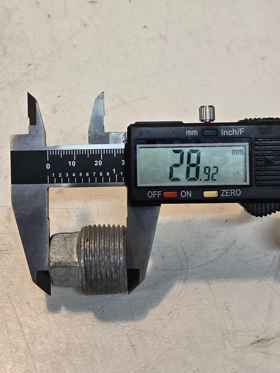 32 Quantity of 3/4" MPT Galvanized Plugs | 5/8" Square Drive (32 Quantity)