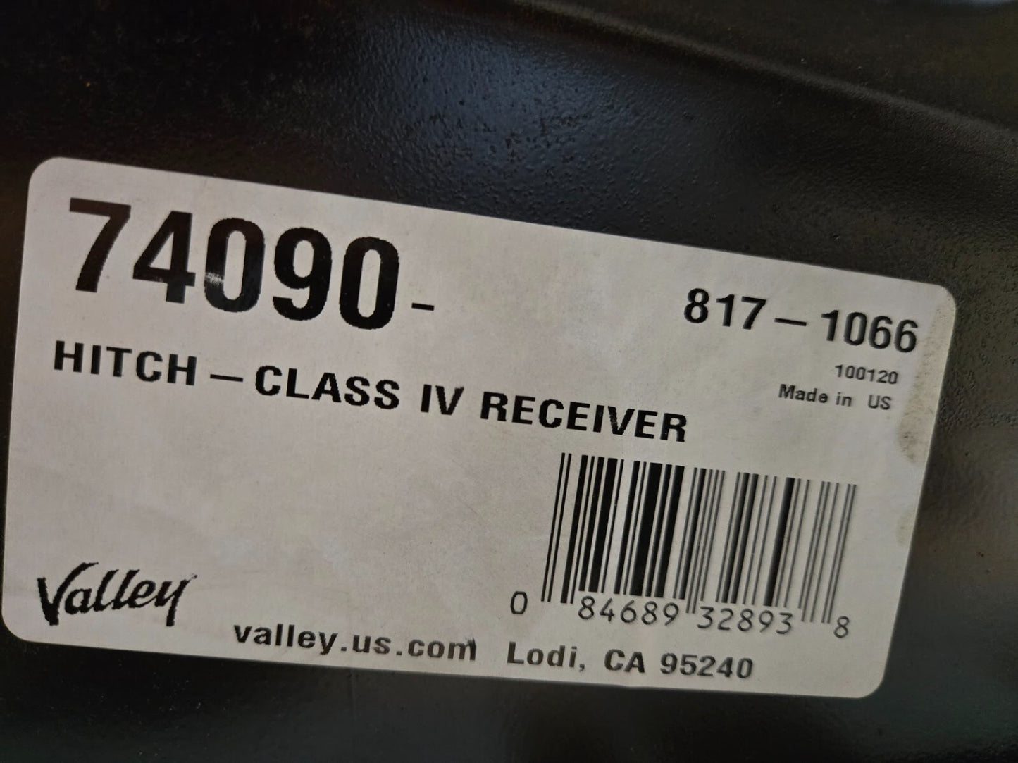 Valley 74090 Class IV Hitch Receiver 817-1066 | 100120 | 084689328938