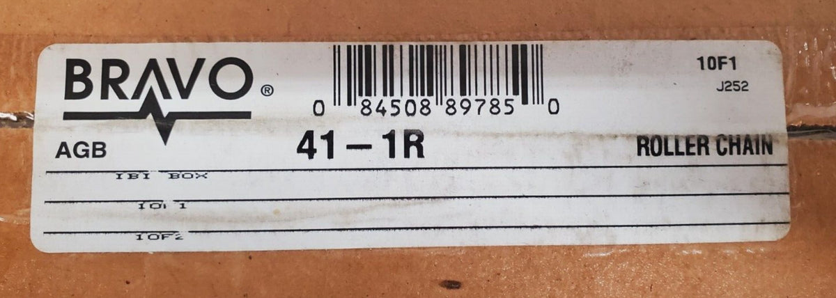 2 Quantity of Bravo Standard Roller Chains AGB 41-1R | 10F1 | J252 (2 Qty)