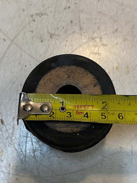 2 Quantity of Rubber Motor Mounts 2-1/8" Tall 2-3/16" Dia. 16mm Bore (2 Qty)