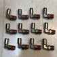12 Quantity of 90-Degree Swivel Male Elbow Fittings 14mm Thread (12 Quantity)