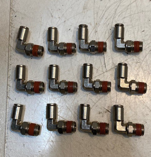 12 Quantity of 90-Degree Swivel Male Elbow Fittings 14mm Thread (12 Quantity)