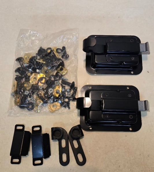 Door Latch Set with Hardware for Bestop 2 Piece Soft Doors | 4-11/16" x 3-5/8"