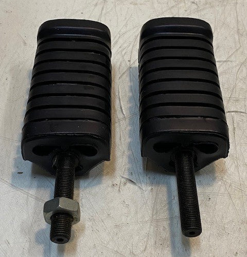 2 Quantity of Motorcycle Foot Pegs 5-1/4" Long 1-5/8" Wide 10mm Thread (2 Qty)