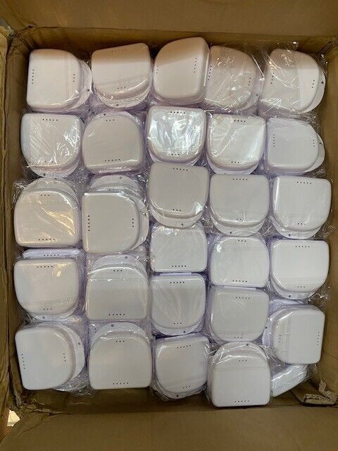 Approx 200 Quantity of White Retainer/Denture Cases in Box 19x17x19in (200 Qty)