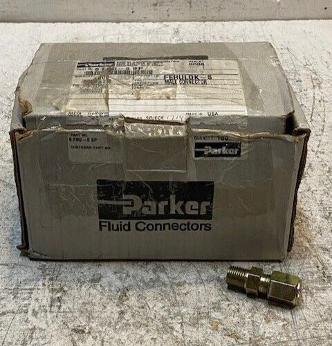 55 Quantity of Parker Ferulok-S Male Connectors 6FBU-SBP (55 Quantity)