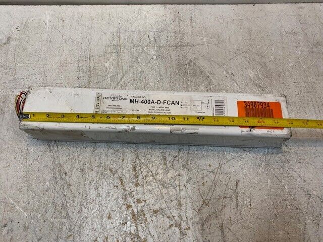 Keystone 00498 | MH-400A-D-FCAN Metal Halide Ballast 400W | 120V or 277V