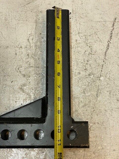 Adjustable Shank Hitch Bar 2" Receiver 6 Holes 11-3/8" Long 8-3/4" Wide