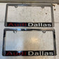 2 Quantity of Audi Dallas License Plate Frame 2-Hole 12" L 6-1/4" W (2 Quantity)