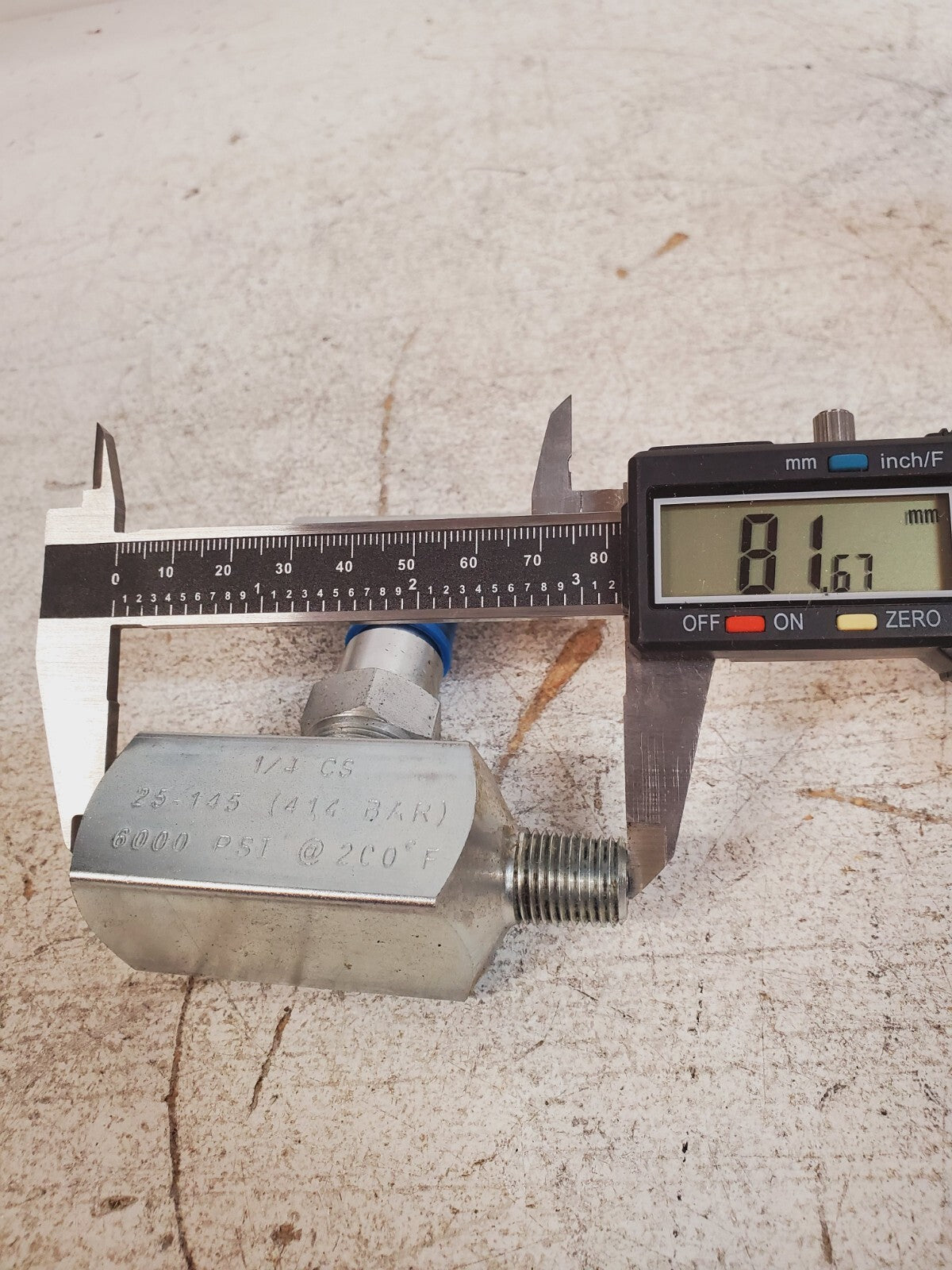 KF Industries Needle Valve 1/4" 25-145 | 6000 PSI