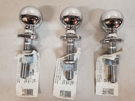 3 Quantity of Draw-Tite Chrome Trailer Hitch Balls 2" | 3500 Lb | 4112 (3 Qty)