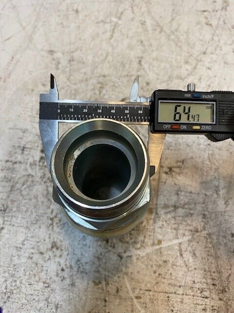 Large Crimp Coupling Hydraulic Hose Fitting PL A04000-32 OH 6-1/2" T 38mm Bore