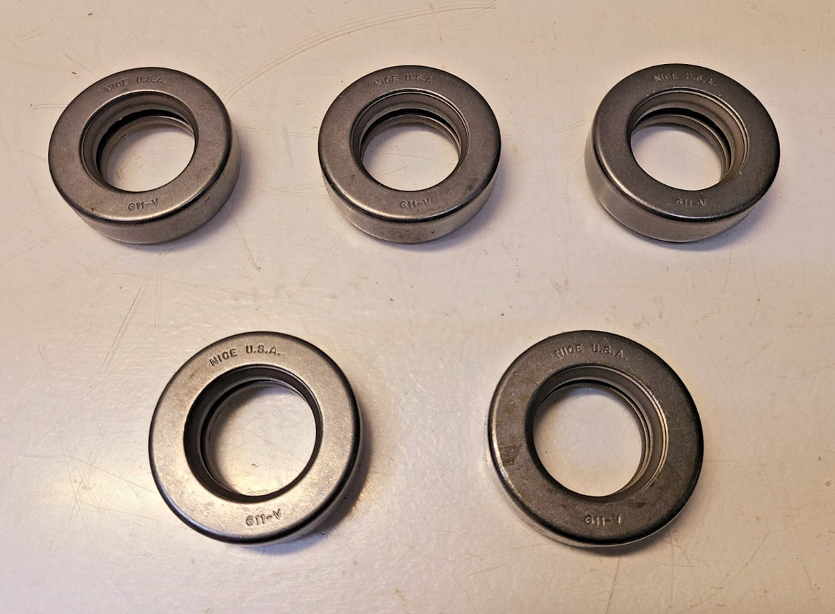 5 Quantity of Nice Thrust Ball Bearings 611-V (5 Qty)
