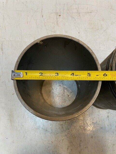 2 Qty of Cylinder Sleeves 10-1/4" Long 5-1/4" ID 5-11/16" OD 6" OD Bottom -2 Qty