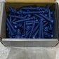 100pcs of PowerPro Conrete Anchors 1/4"x1-3/4" Blue Hex Head (100 Quantity)