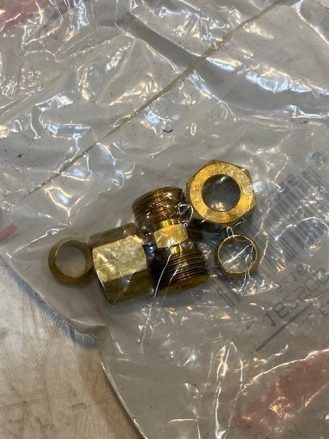 5 Quantity of Edelmann 162500 Brass Compression Fittings 5/16 (5 Quantity)