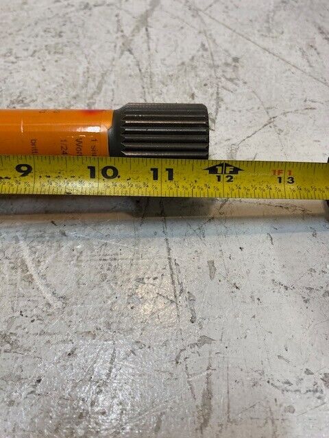 Shaft 11-3/4" Long 34-Spline End 37mm OD 19mm ID 44mm Big End 10mm ID