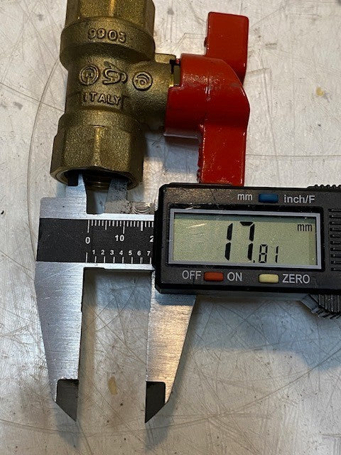 15 Quantity of Jomar Gas Ball Valves FIG-T205R 1/2" Red T-Handle (15 Quantity)