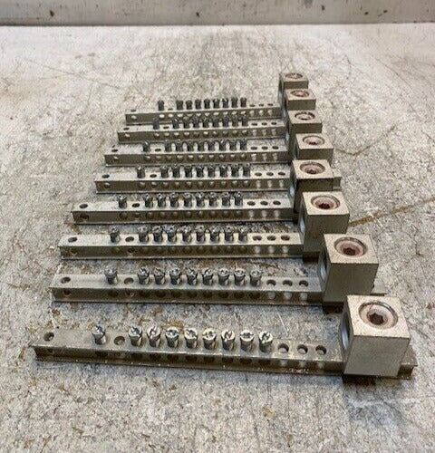 8 Quantity of Ground Bar Kits w/ 14 Terminal Positions & a Ground Lug (8 Qty)