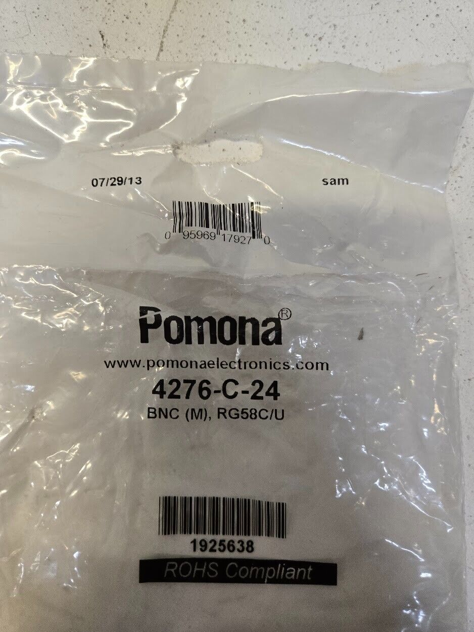 3 Quantity of Pomona 4276-C-24 Coaxial Cables | 1925638 | 095969179270 (3 Qty)