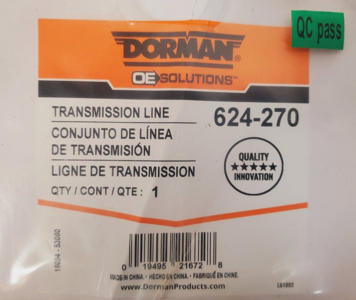 Dorman Transmission Cooler Line Assembly 624-270