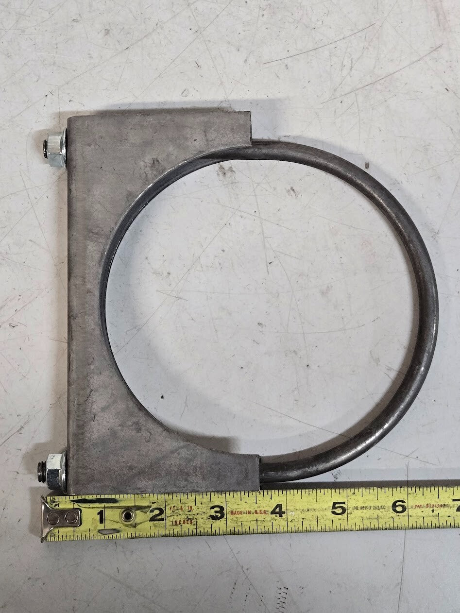 3 Quantity of 5" Saddle Clamps 14mm Nut 8.5mm Threaded End  (3 Quantity)
