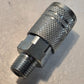 2 Quantity of AMFLO C21 Steel 1/4" Quick Connect Couplings 1/4" MPT (2 Qty)