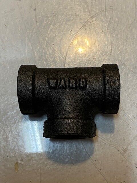 8 Quantity of Dyna Systems 41821003 Ward Black Malleable Pipe Tees 3/8" (8 Qty)