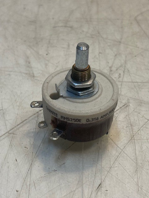 Ohmite RHS250E Power Resistor Rheostat Potentiometer Shaft 0.316 Amp Max