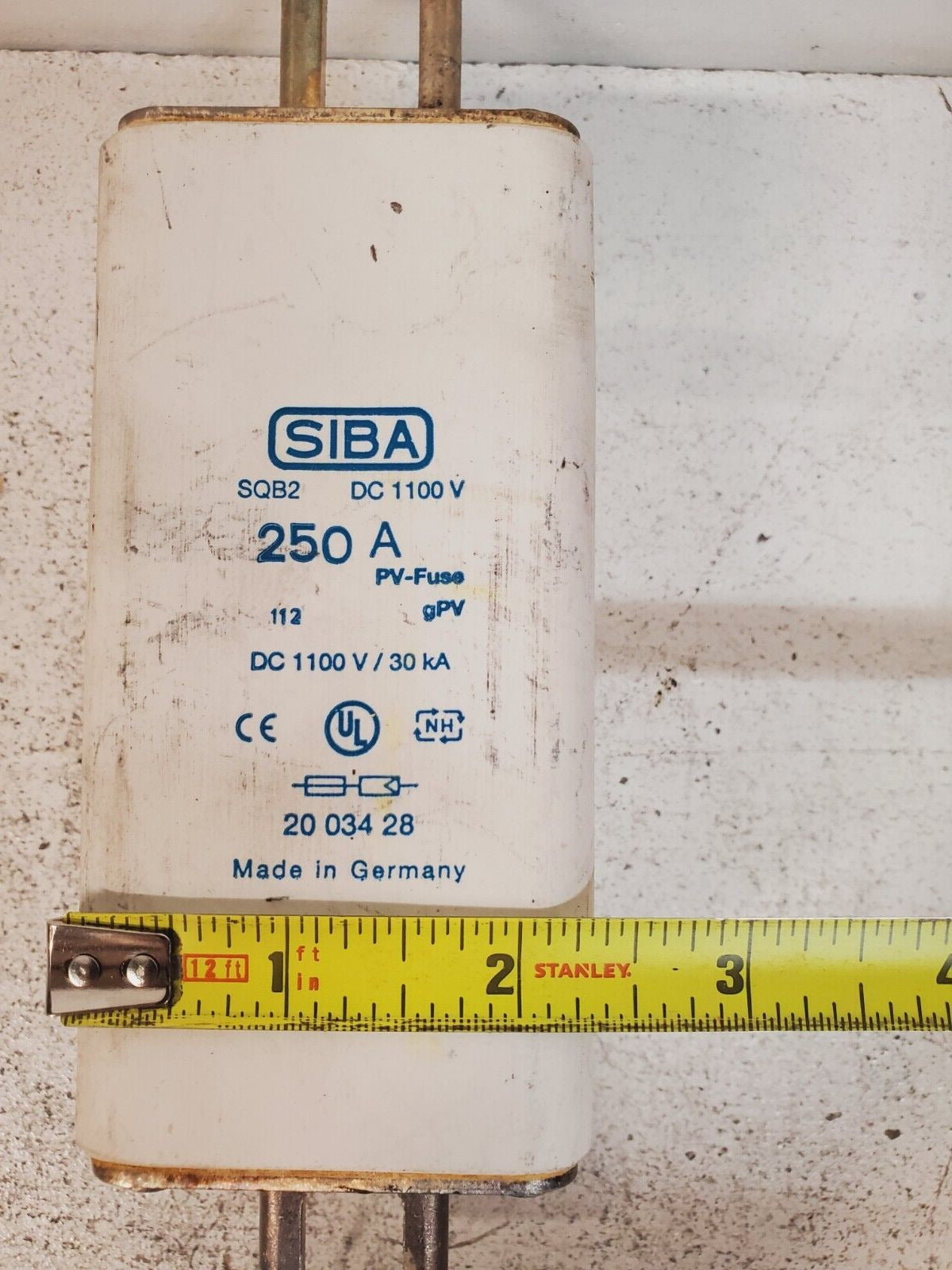 SIBA Semiconductor Fuse SQB2 250A 1100V